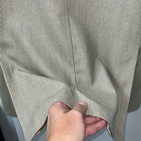 Nautica Sports Jacket Size 46T in EUC. Beige and Blue. 55% Viscose 45% Wool - Picture 15 of 16
